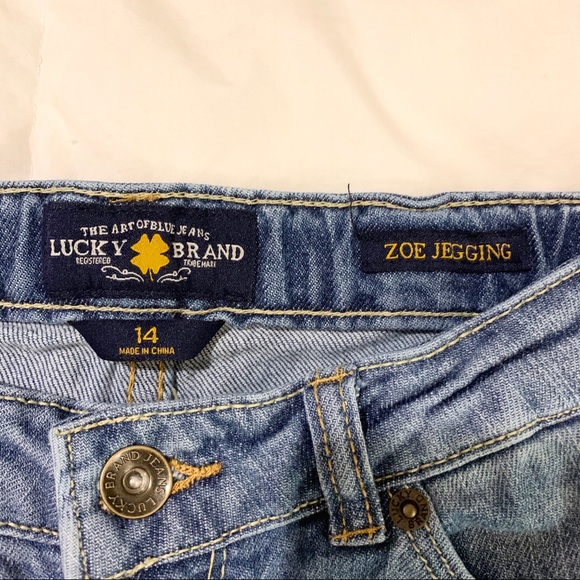 LUCKY BRAND Girls Zoe Jegging Light Wash Jean 14 - Picture 4 of 8